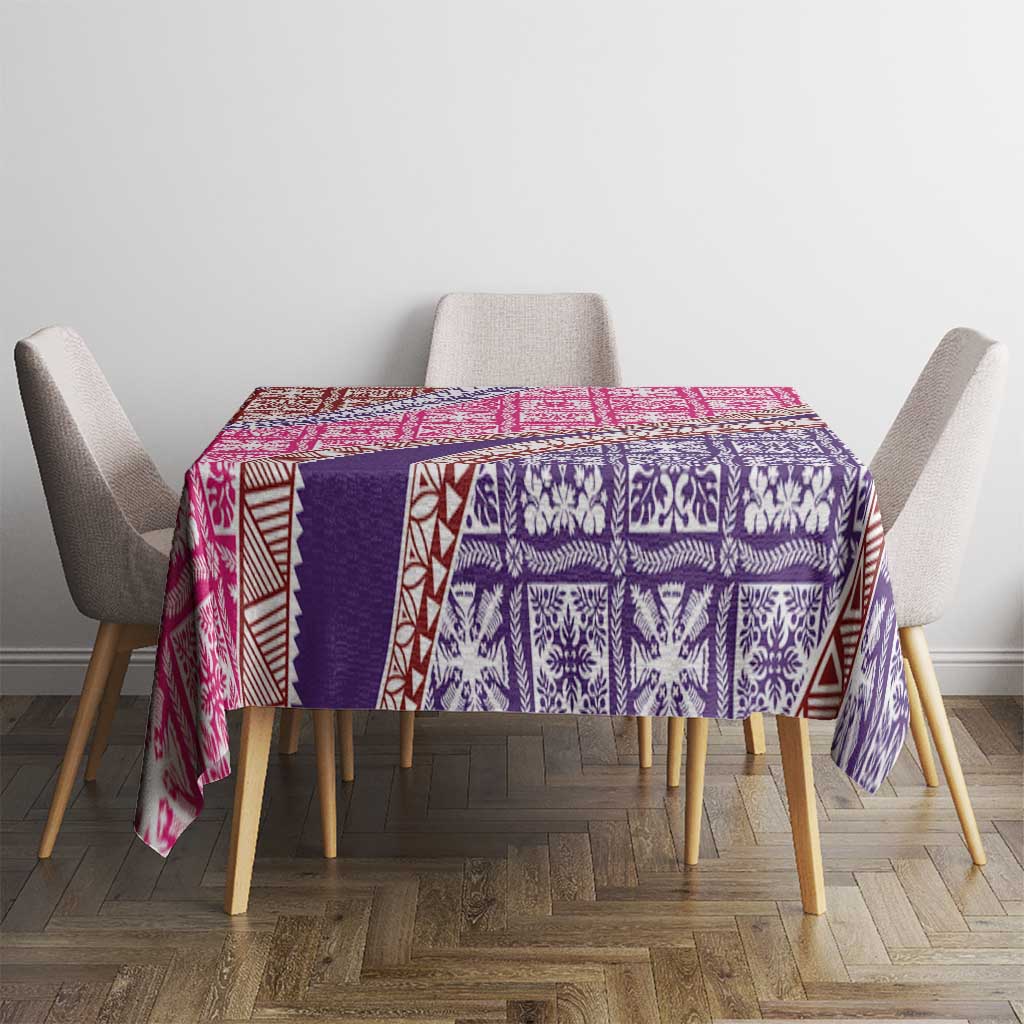 Hawaiian Quilt Pattern Tablecloth Sweet Color Mixed - Polynesian Pride