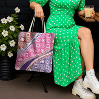Hawaiian Quilt Pattern Tote Bag Sweet Color Mixed - Polynesian Pride