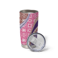 Hawaiian Quilt Pattern Tumbler Cup Sweet Color Mixed - Polynesian Pride