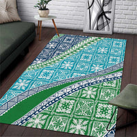 Hawaiian Quilt Pattern Area Rug Fresh Color Mixed - Polynesian Pride