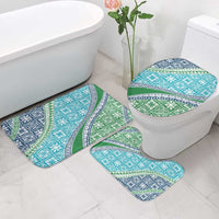 Hawaiian Quilt Pattern Bathroom Set Fresh Color Mixed - Polynesian Pride