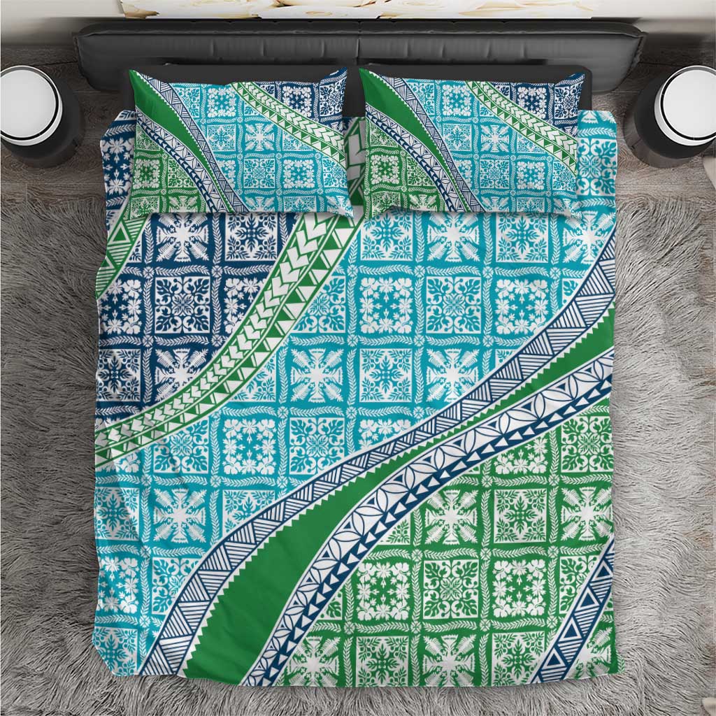 Hawaiian Quilt Pattern Bedding Set Fresh Color Mixed - Polynesian Pride