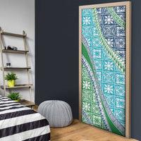 Hawaiian Quilt Pattern Door Cover Fresh Color Mixed - Polynesian Pride