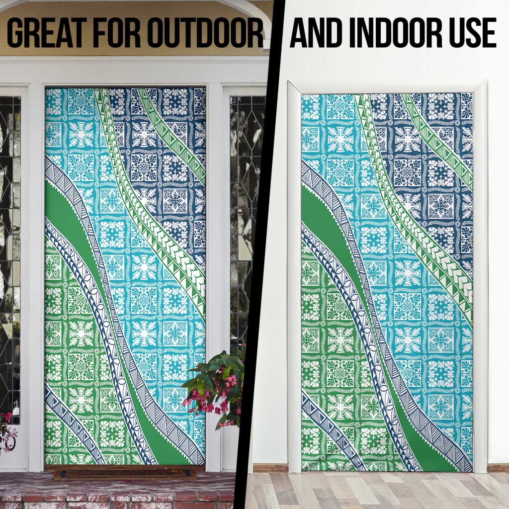 Hawaiian Quilt Pattern Door Cover Fresh Color Mixed - Polynesian Pride