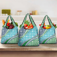 Hawaiian Quilt Pattern Grocery Bag Fresh Color Mixed - Polynesian Pride