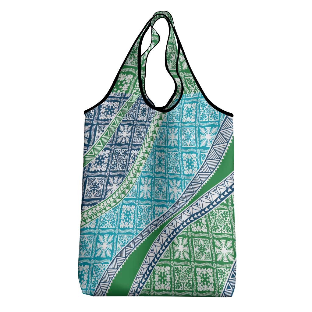 Hawaiian Quilt Pattern Grocery Bag Fresh Color Mixed - Polynesian Pride