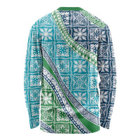 Hawaiian Quilt Pattern Long Sleeve Shirt Fresh Color Mixed - Polynesian Pride