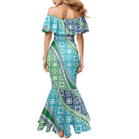 Hawaiian Quilt Pattern Mermaid Dress Fresh Color Mixed - Polynesian Pride