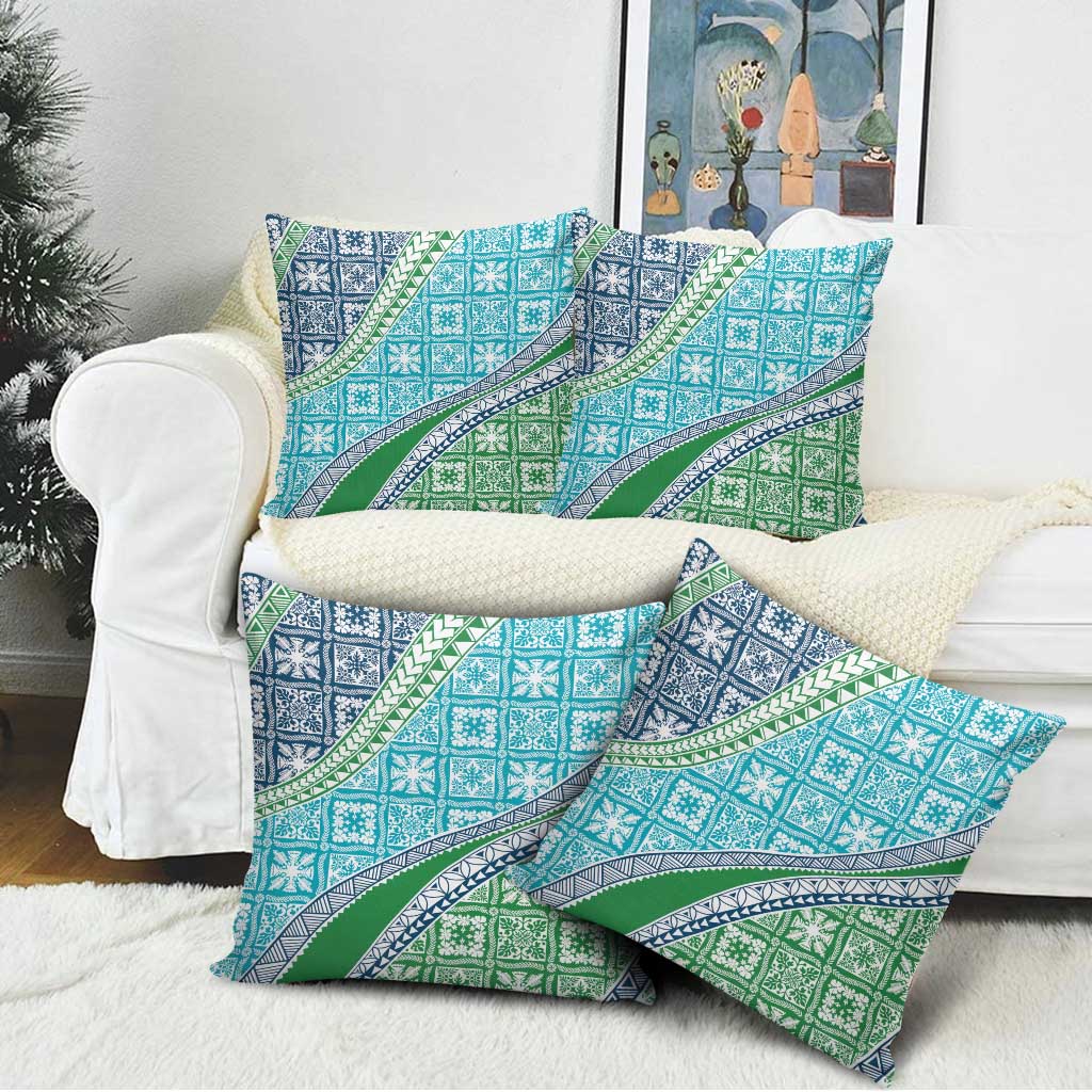 Hawaiian Quilt Pattern Pillow Cover Fresh Color Mixed - Polynesian Pride