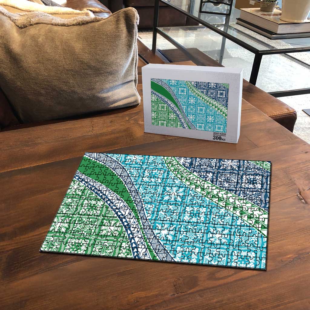 Hawaiian Quilt Pattern Puzzle Fresh Color Mixed - Polynesian Pride