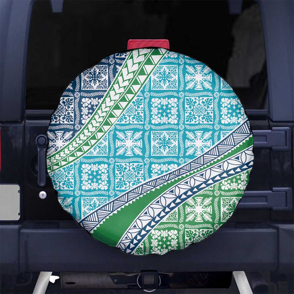 Hawaiian Quilt Pattern Spare Tire Cover Fresh Color Mixed - Polynesian Pride