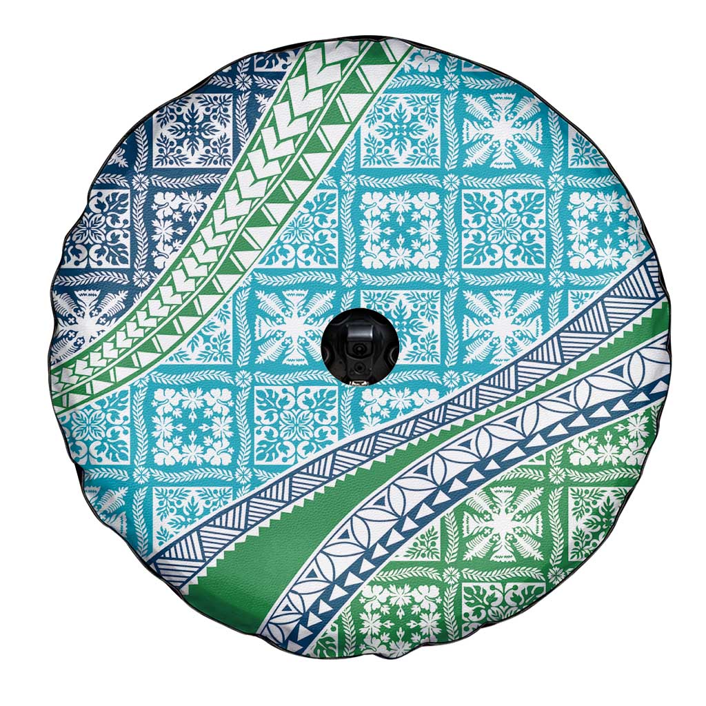 Hawaiian Quilt Pattern Spare Tire Cover Fresh Color Mixed - Polynesian Pride