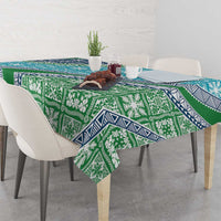 Hawaiian Quilt Pattern Tablecloth Fresh Color Mixed - Polynesian Pride