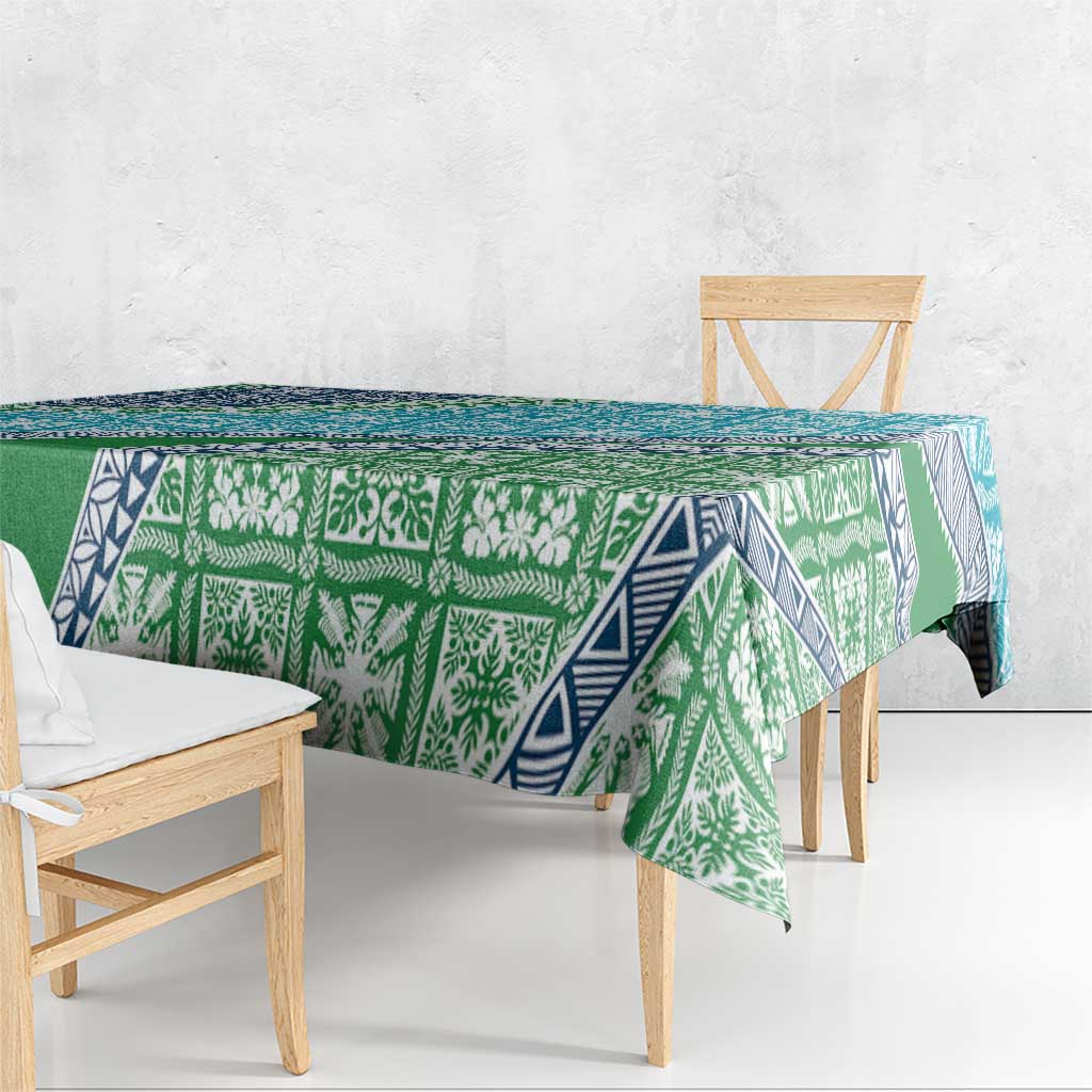 Hawaiian Quilt Pattern Tablecloth Fresh Color Mixed - Polynesian Pride