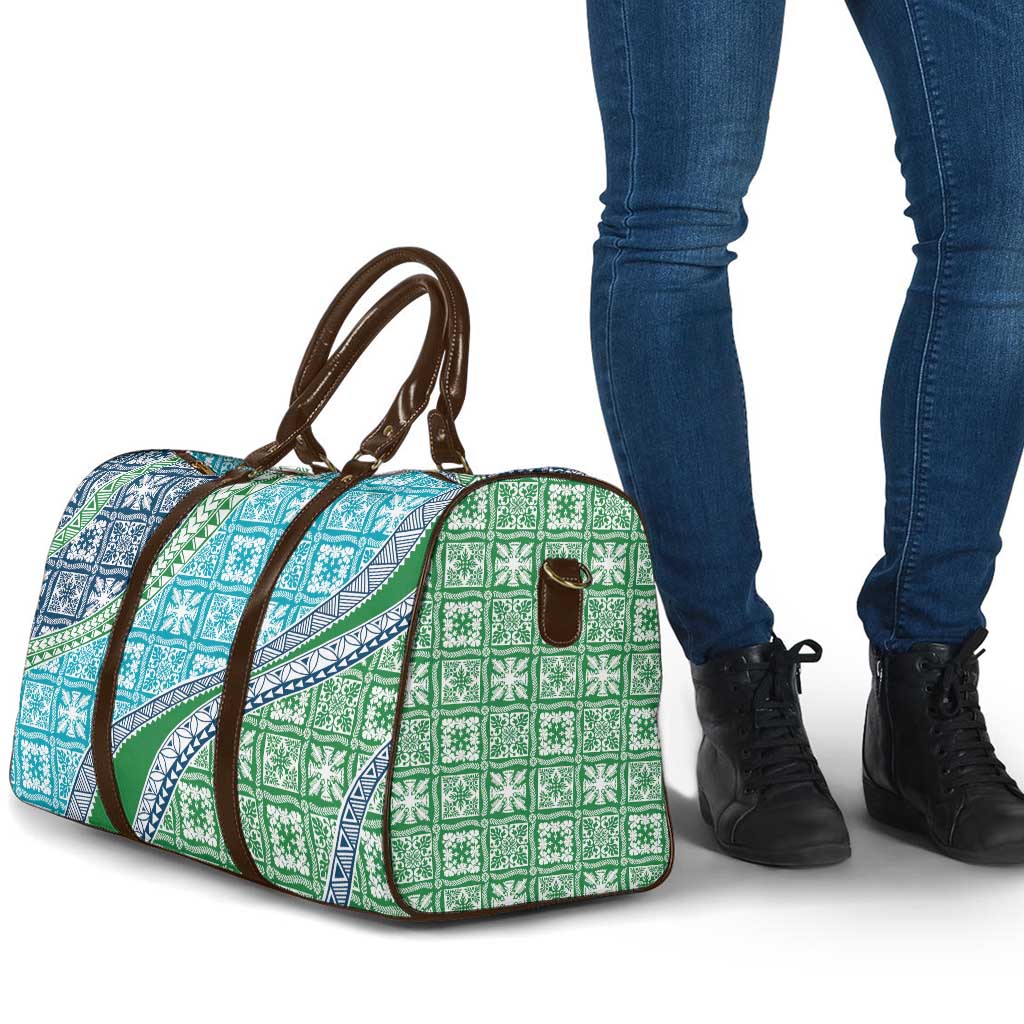 Hawaiian Quilt Pattern Travel Bag Fresh Color Mixed - Polynesian Pride