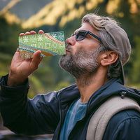 Hawaiian Quilt Pattern 4 in 1 Can Cooler Tumbler Green Chestnut Color Mixed - Polynesian Pride