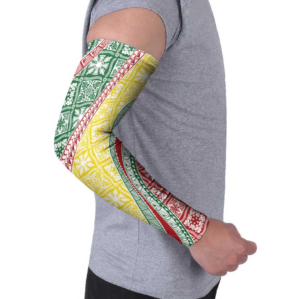 Hawaiian Quilt Pattern Arm Sleeves Special Color Mixed - Polynesian Pride