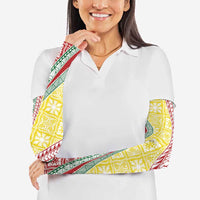 Hawaiian Quilt Pattern Arm Sleeves Special Color Mixed - Polynesian Pride