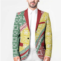 Hawaiian Quilt Pattern Blazer Special Color Mixed - Polynesian Pride