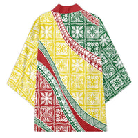 Hawaiian Quilt Pattern Kimono Special Color Mixed - Polynesian Pride