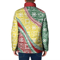 Hawaiian Quilt Pattern Padded Jacket Special Color Mixed - Polynesian Pride