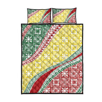 Hawaiian Quilt Pattern Quilt Bed Set Special Color Mixed - Polynesian Pride