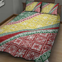 Hawaiian Quilt Pattern Quilt Bed Set Special Color Mixed - Polynesian Pride