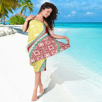 Hawaiian Quilt Pattern Sarong Special Color Mixed - Polynesian Pride