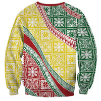 Hawaiian Quilt Pattern Sweatshirt Special Color Mixed - Polynesian Pride