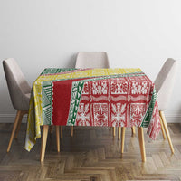 Hawaiian Quilt Pattern Tablecloth Special Color Mixed - Polynesian Pride