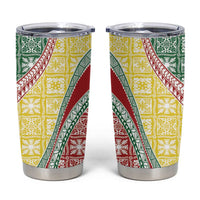 Hawaiian Quilt Pattern Tumbler Cup Special Color Mixed - Polynesian Pride