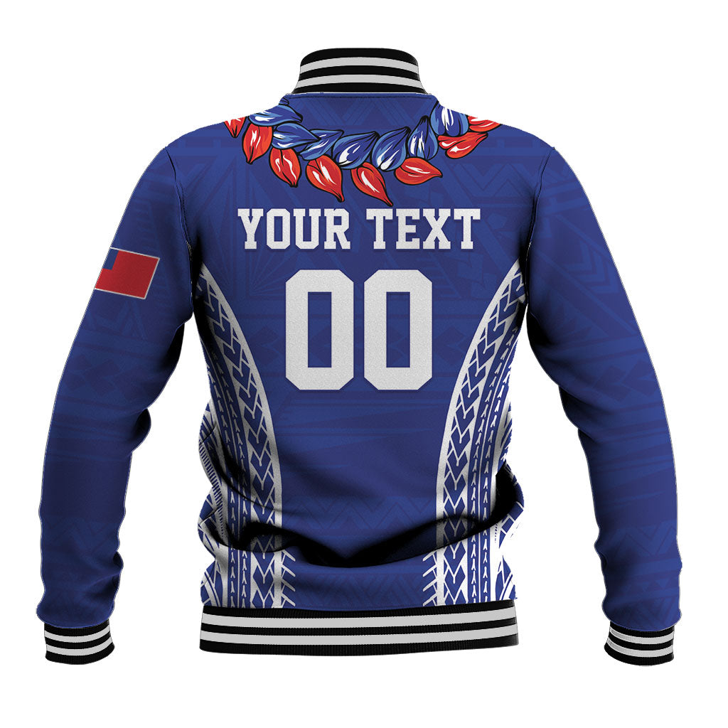 Custom Rugby Samoa 2026 Baseball Jacket UlaFala Polynesian Pattern LT01 - Polynesian Pride