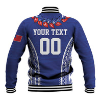Custom Rugby Samoa 2026 Baseball Jacket UlaFala Polynesian Pattern LT01 - Polynesian Pride