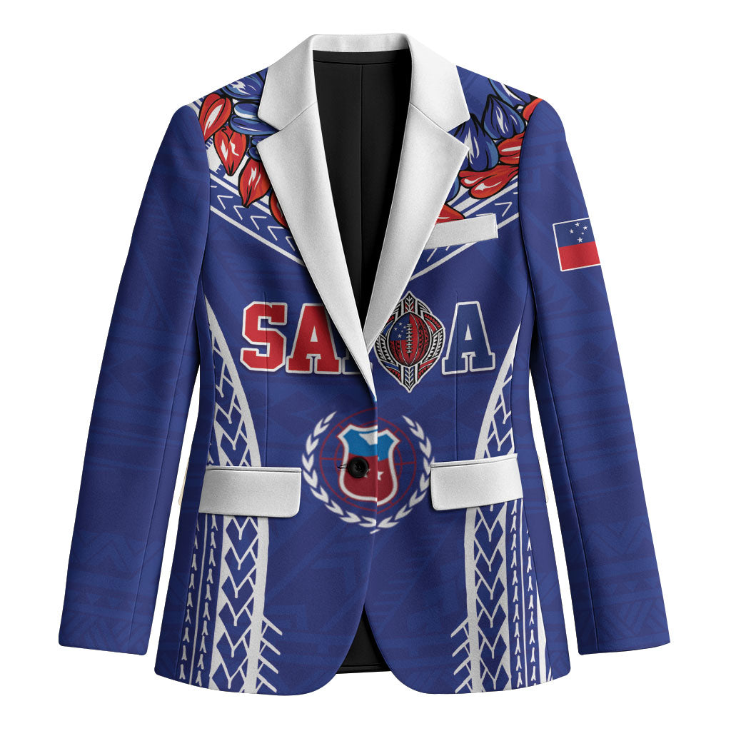 Custom Rugby Samoa 2026 Blazer UlaFala Polynesian Pattern