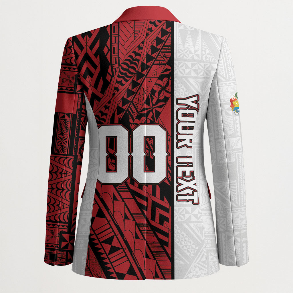 Custom Rugby Tonga 2026 Blazer Ngatu Pattern Special Version LT01 - Polynesian Pride