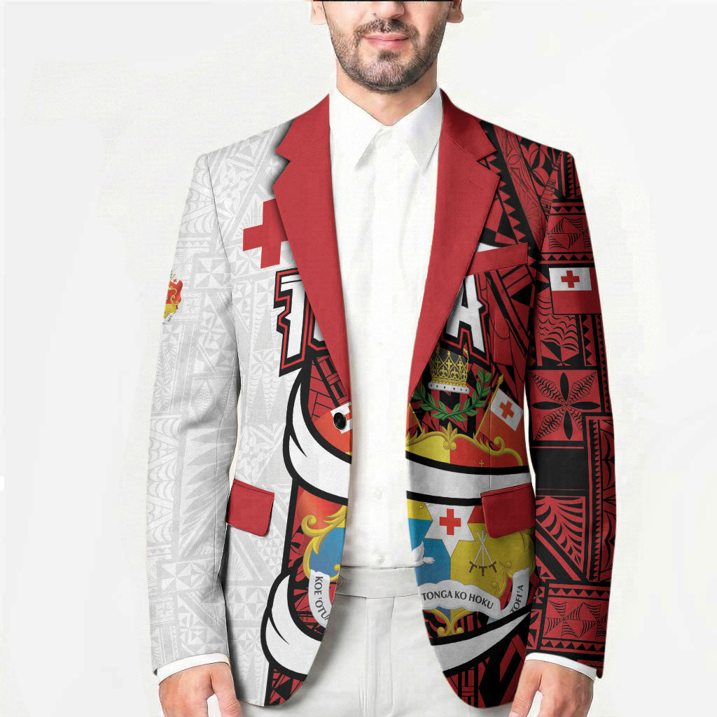 Custom Rugby Tonga 2026 Blazer Ngatu Pattern Special Version LT01 - Polynesian Pride