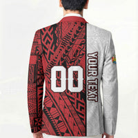 Custom Rugby Tonga 2026 Blazer Ngatu Pattern Special Version LT01 - Polynesian Pride