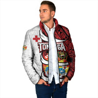 Custom Rugby Tonga 2026 Padded Jacket Ngatu Pattern Special Version LT01 - Polynesian Pride