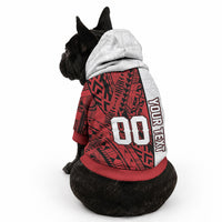 Custom Rugby Tonga 2026 Pet Hoodie Ngatu Pattern Special Version LT01 - Polynesian Pride
