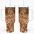 Personalised Fiji Masi Tumbler With Handle Bula Fijian Masi Tapa Vintage Style