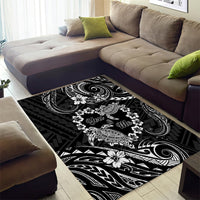 Polynesian Turtle Valentine Area Rug You And Me Hibiscus Heart LT01 - Polynesian Pride