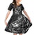 Polynesian Turtle Valentine Family Matching Long Sleeve Bodycon Dress and Hawaiian Shirt You And Me Hibiscus Heart LT01 Daughter's Dress Black - Polynesian Pride