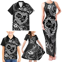 Polynesian Turtle Valentine Family Matching Tank Maxi Dress and Hawaiian Shirt You And Me Hibiscus Heart LT01 - Polynesian Pride