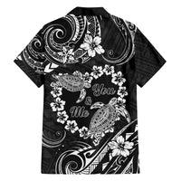Polynesian Turtle Valentine Family Matching Tank Maxi Dress and Hawaiian Shirt You And Me Hibiscus Heart LT01 - Polynesian Pride
