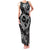 Polynesian Turtle Valentine Family Matching Tank Maxi Dress and Hawaiian Shirt You And Me Hibiscus Heart LT01 Mom's Dress Black - Polynesian Pride