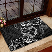 Polynesian Turtle Valentine Rubber Doormat You And Me Hibiscus Heart LT01 - Polynesian Pride