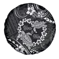 Polynesian Turtle Valentine Spare Tire Cover You And Me Hibiscus Heart LT01 - Polynesian Pride
