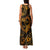 Polynesian Turtle Valentine Family Matching Tank Maxi Dress and Hawaiian Shirt You And Me Gold Hibiscus Heart LT01 - Polynesian Pride