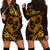 Polynesian Turtle Valentine Hoodie Dress You And Me Gold Hibiscus Heart LT01 - Polynesian Pride