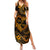 Polynesian Turtle Valentine Summer Maxi Dress You And Me Gold Hibiscus Heart LT01 Women Gold - Polynesian Pride